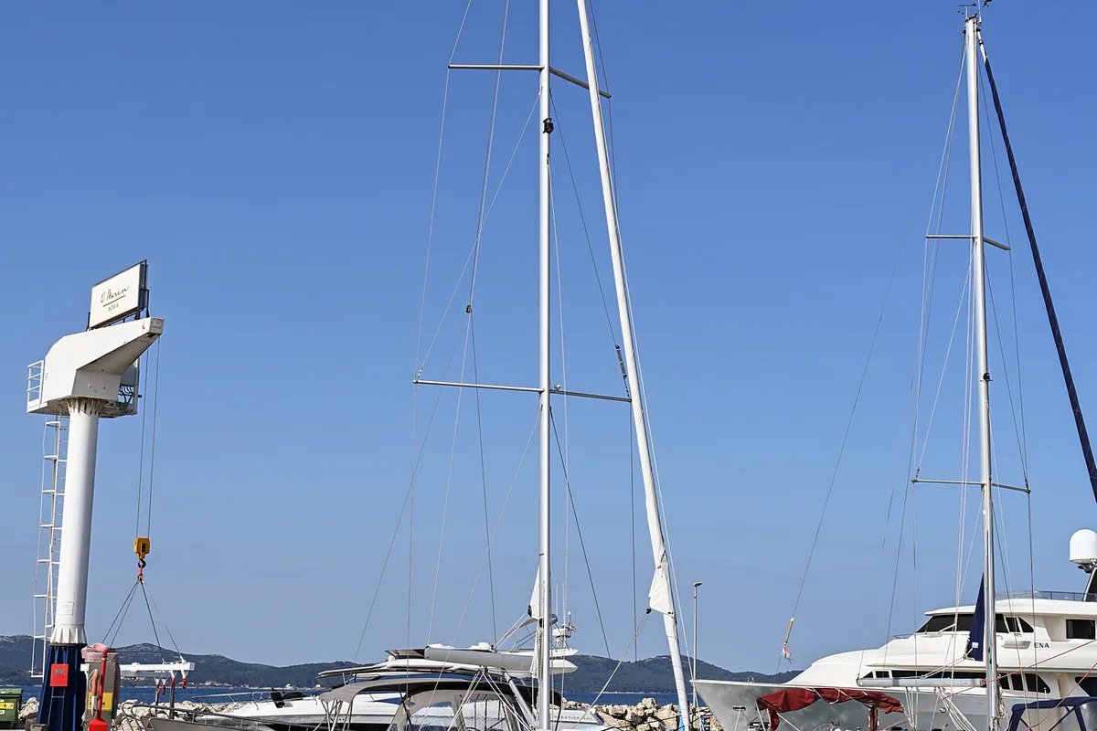 Dna, a Bavaria C42 sailboat at Zadar, Croatia