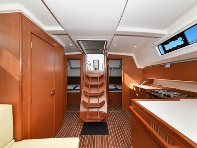 Galley of Dna, a Bavaria C42 sailboat at Zadar, Croatia