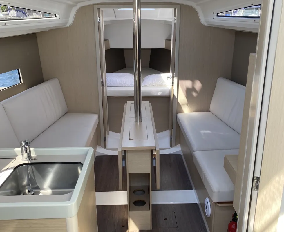 Macarl, a Beneteau Oceanis 30.1 sailboat at Ajaccio, France