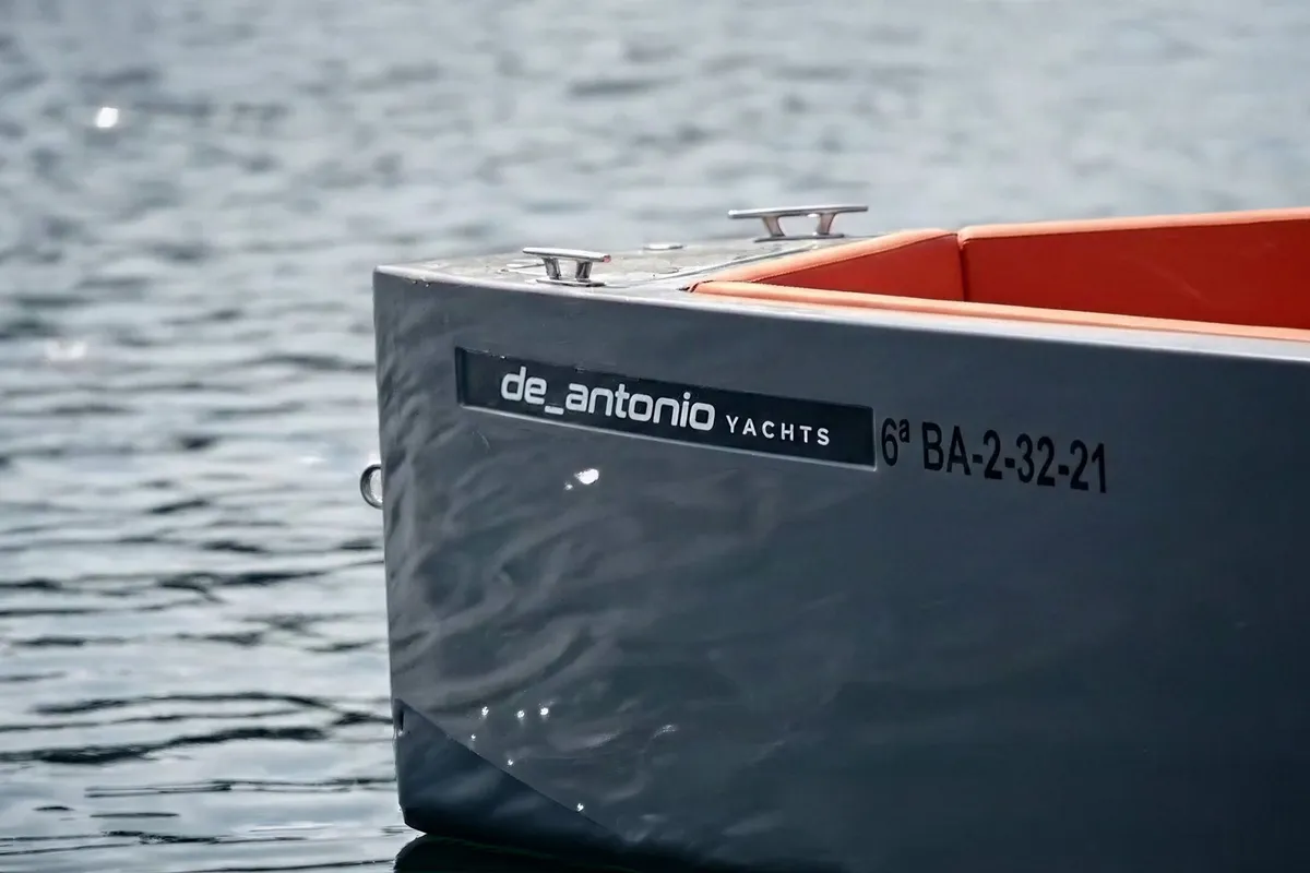Little Moana, a De Antonio D28 Open motorboat at Ibiza, Spain