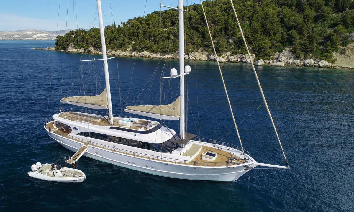 Exterior view of Acapella, a Custom Made Acapella sailboat at Split, Croatia
