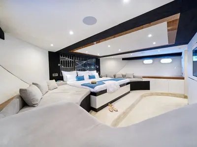 Cabin on Acapella, a Custom Made Acapella sailboat at Split, Croatia