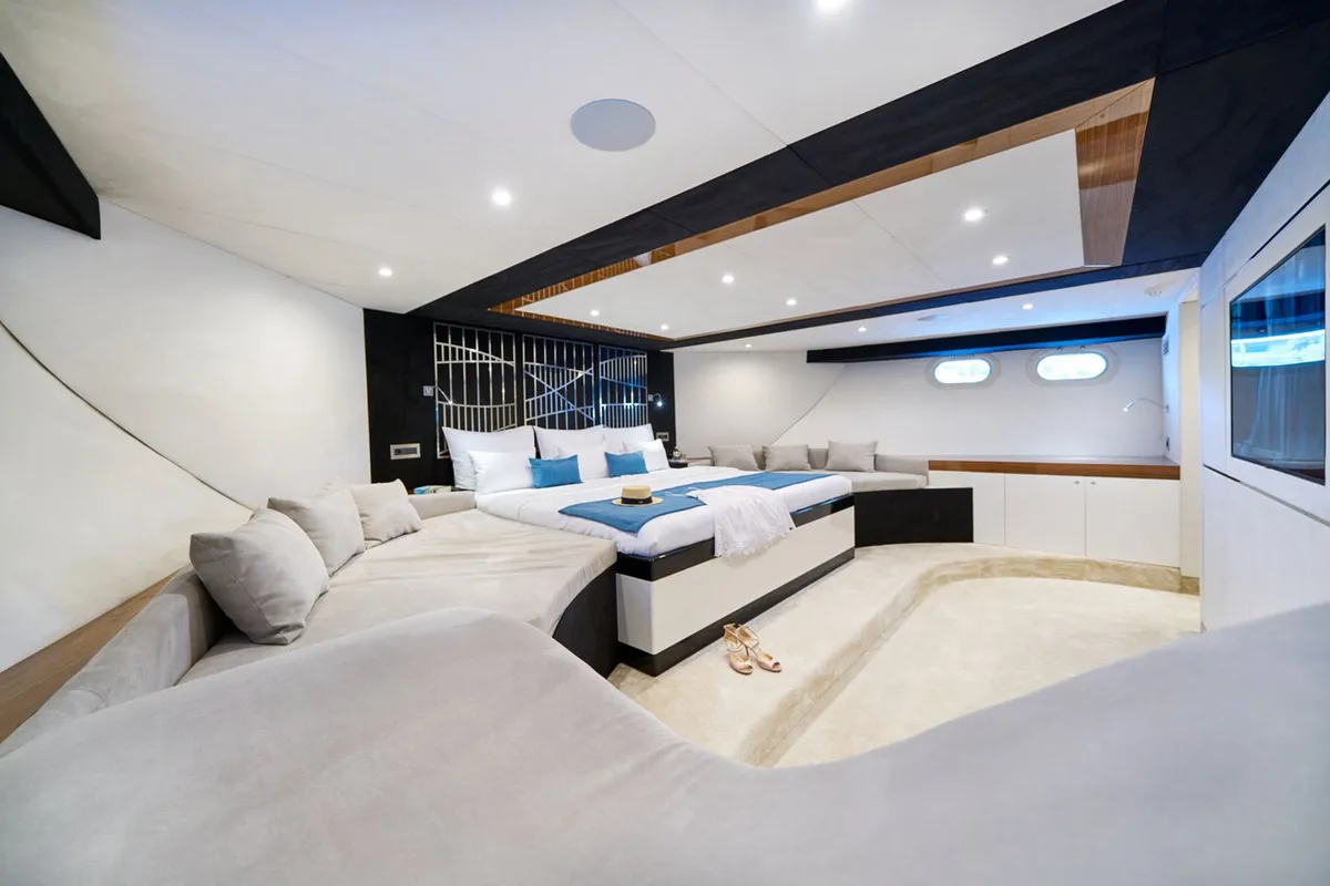 Cabin on Acapella, a Custom Made Acapella sailboat at Split, Croatia