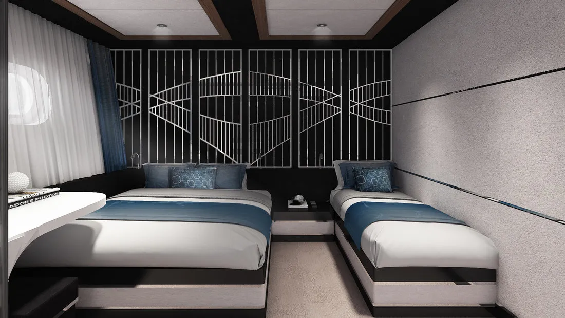 Cabin on Acapella, a Custom Made Acapella sailboat at Split, Croatia