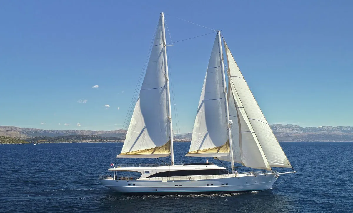 Exterior view of Acapella, a Custom Made Acapella sailboat at Split, Croatia