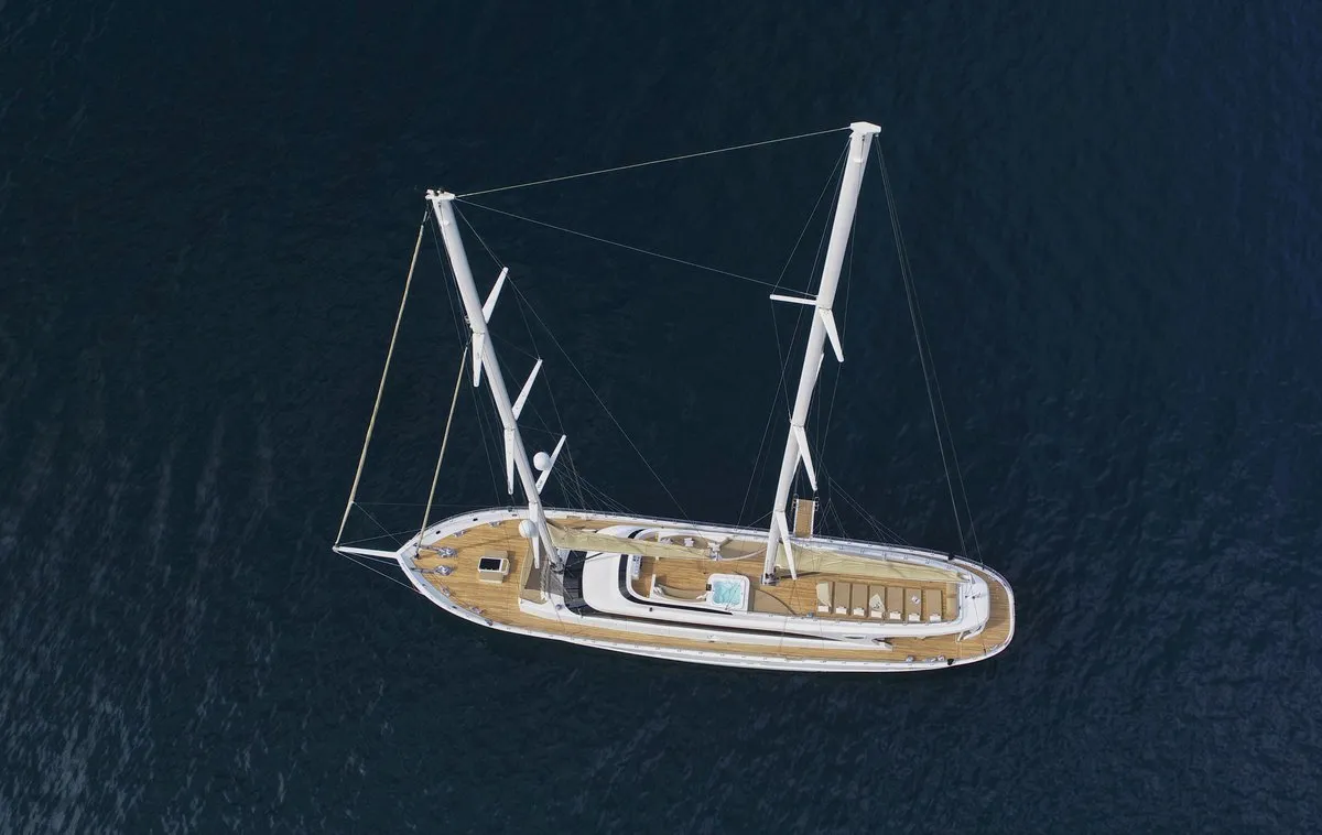 Exterior view of Acapella, a Custom Made Acapella sailboat at Split, Croatia