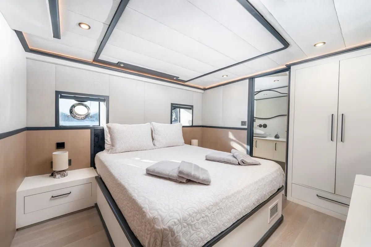 Cabin on CALM DOWN, a Gulet Custom built 183 motor yacht at Bodrum, Turkey