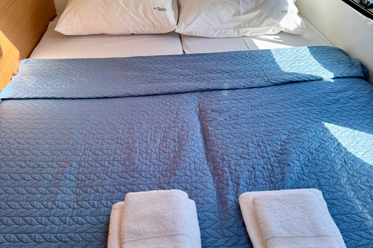 Cabin on HELLENIC BREEZE, a Excess 11 catamaran at Preveza, Greece
