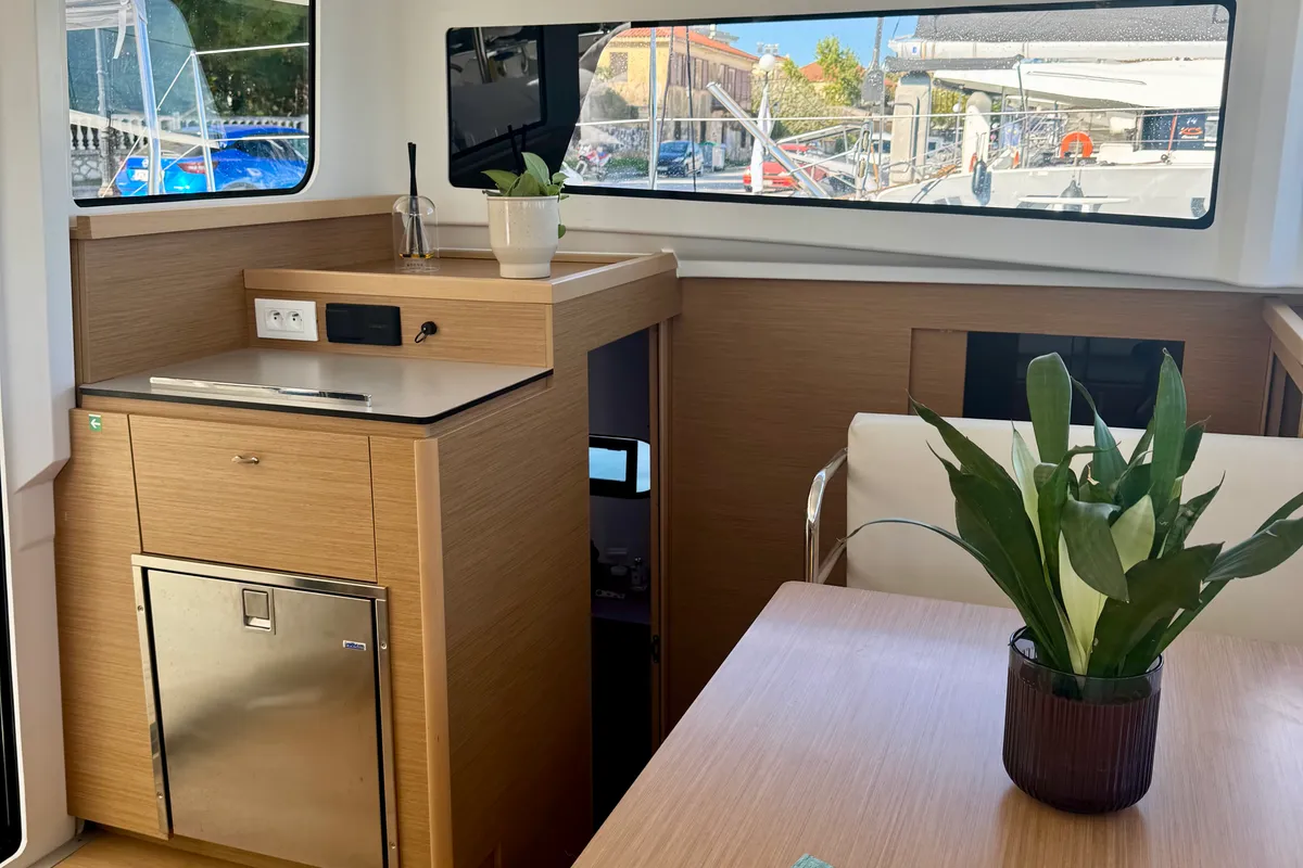 Galley of HELLENIC BREEZE, a Excess 11 catamaran at Preveza, Greece