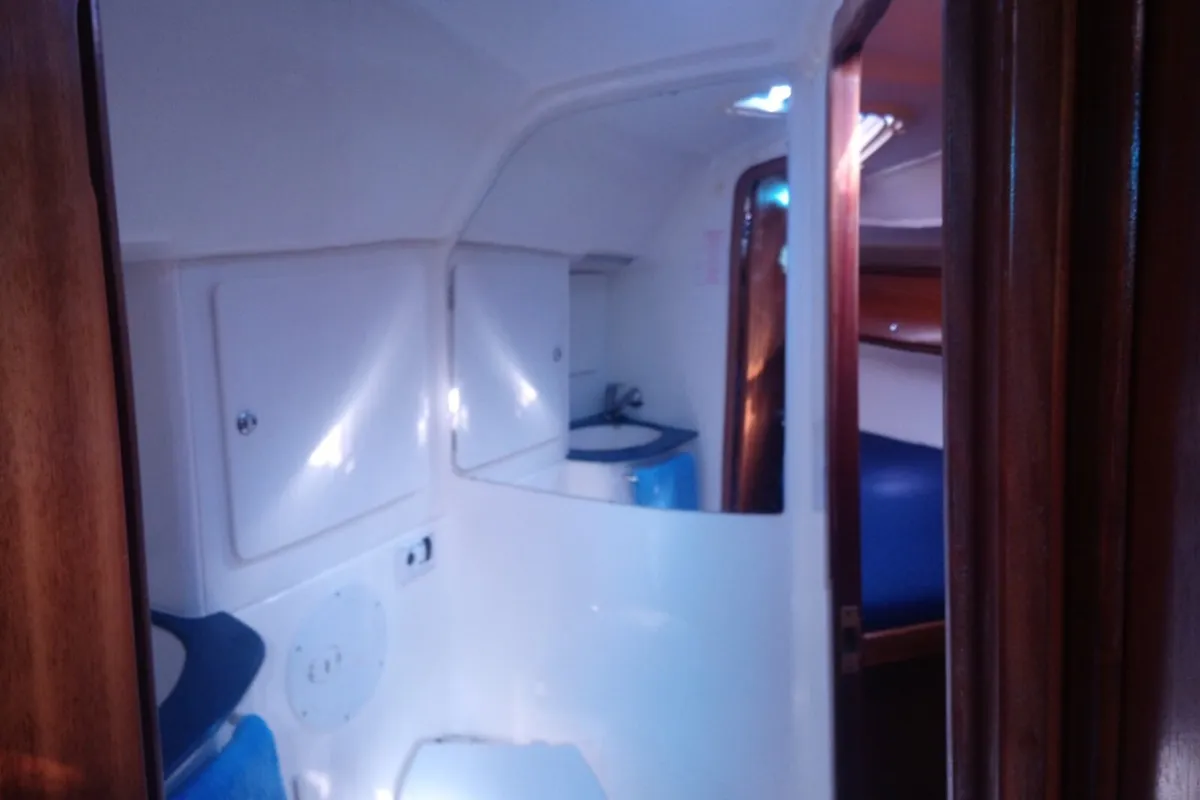 Head on Marianna, a Bavaria 36 Cruiser sailboat at Municipal Unit of Ellomenos, Greece