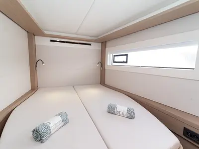 Cabin on Spezielli, a Lagoon 46 catamaran at Felanitx, Spain
