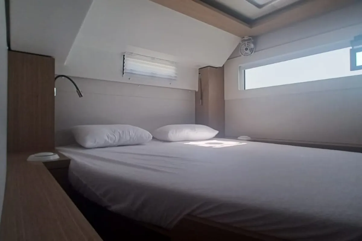 Cabin on Dos Hermanos, a Lagoon 46 catamaran at Municipal Unit of Lefkada, Greece
