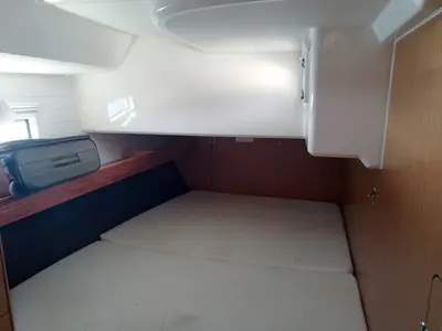 Cabin on Blue Moon, a Bavaria Cruiser 46 sailboat at Agropoli, Italy