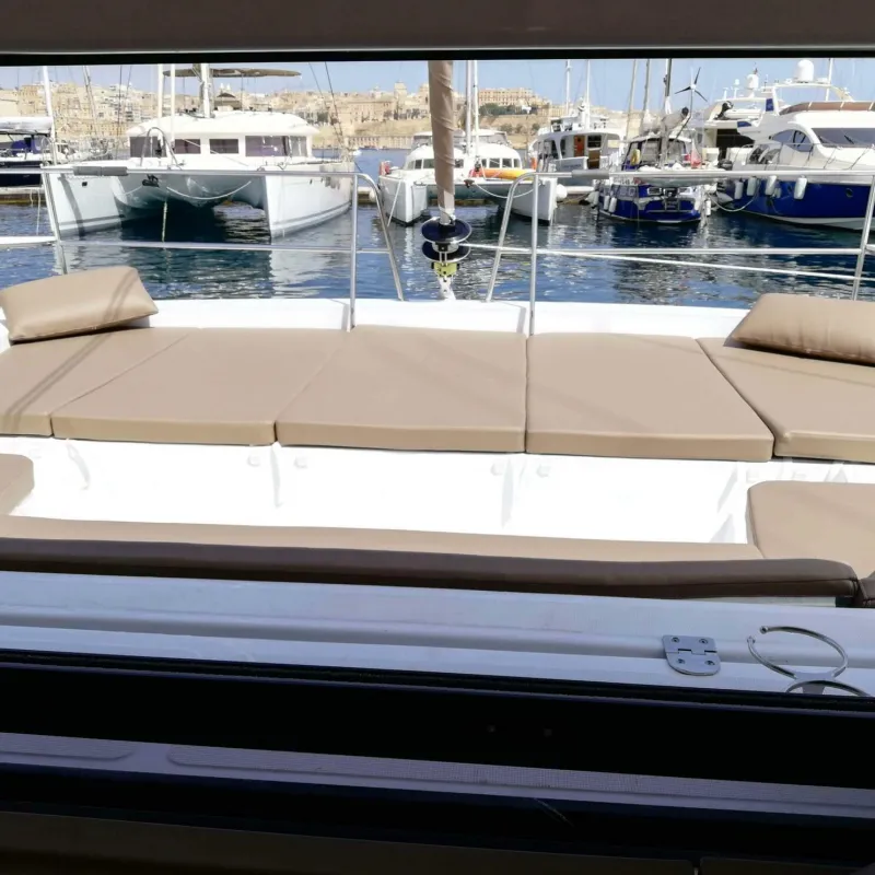 DOUBLE FIVE, a Bali 4.1 catamaran at Kalkara, Malta