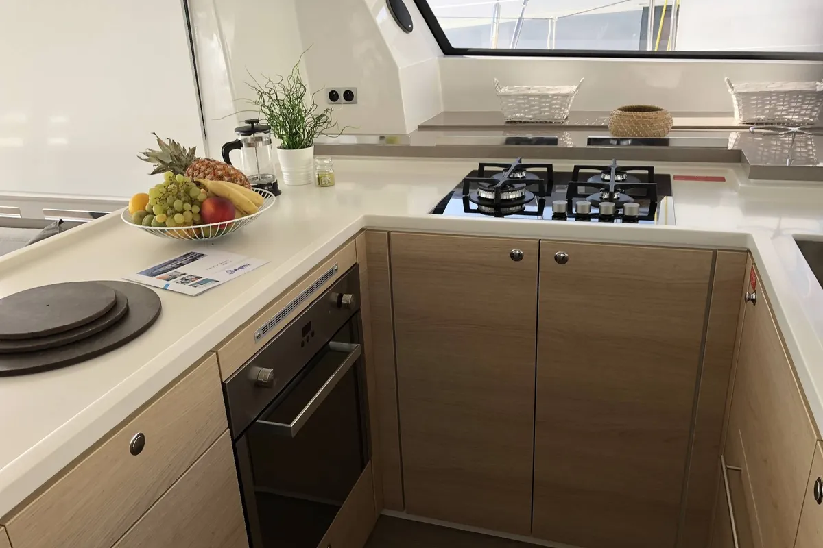 Galley of Bali 5.4 - 6 + 2 cab., a catamaran at Lefkada, Greece