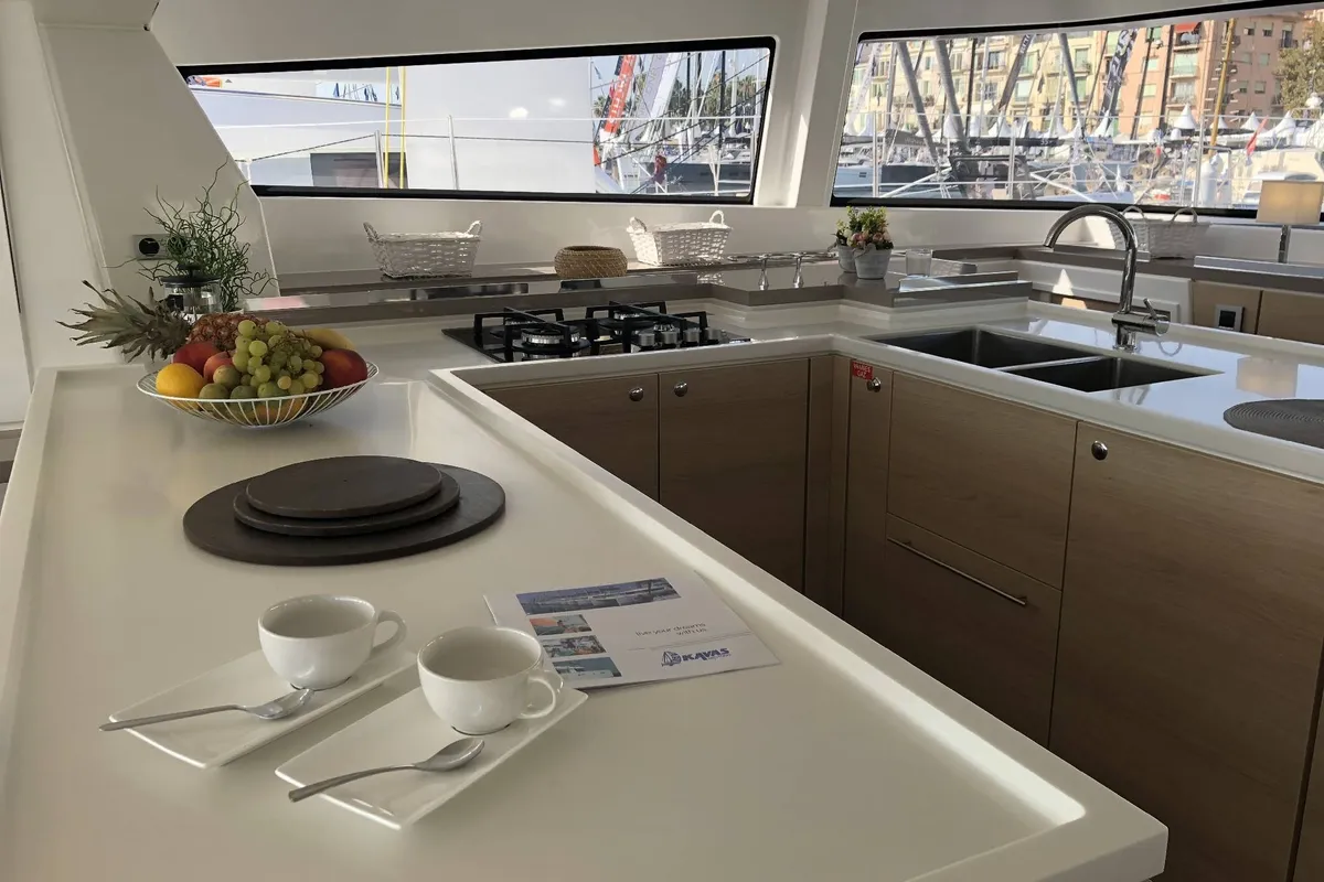 Galley of Bali 5.4 - 6 + 2 cab., a catamaran at Lefkada, Greece