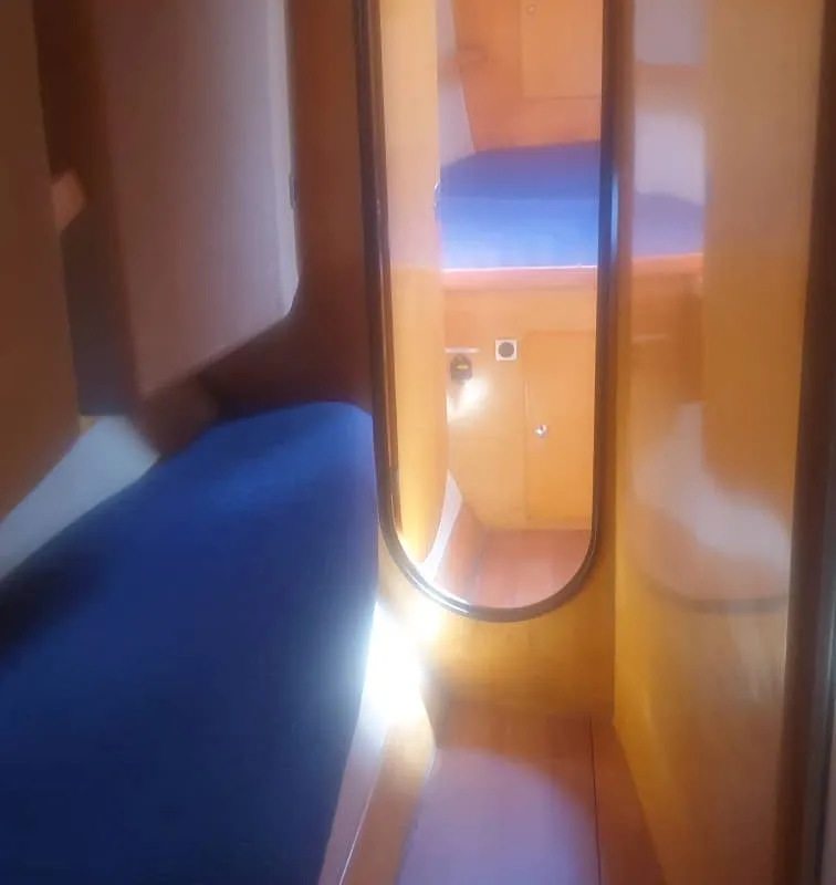 Cabin on Alboran Cachaça (Radazul), a Fountaine Pajot Bahia 46 catamaran at El Rosario, Spain