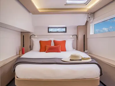 Cabin on Pegasus, a Lagoon 46 catamaran at Propriano, France