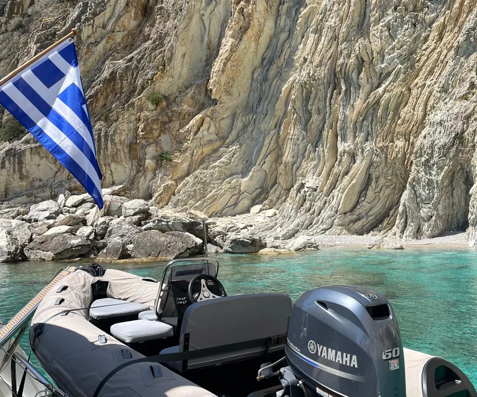 Blue Velvet, a Lagoon 52 F catamaran at Municipal Unit of Lefkada, Greece