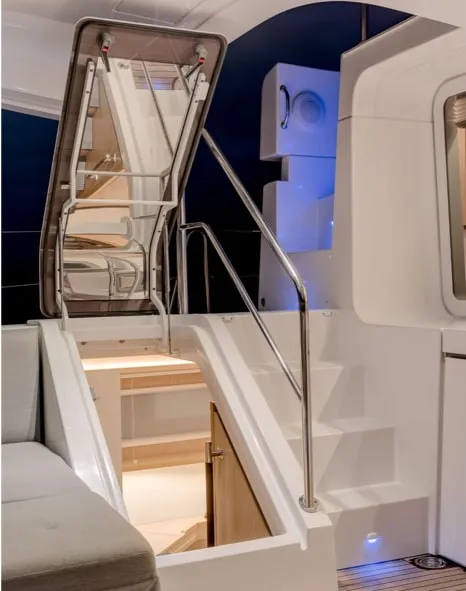 Deck of Blue Velvet, a Lagoon 52 F catamaran at Municipal Unit of Lefkada, Greece