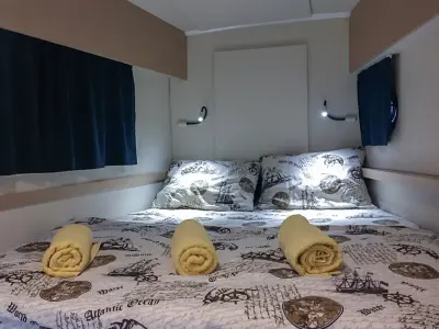 Cabin on Lounge, a Fountaine Pajot Helia 44 catamaran at Tivat, Montenegro
