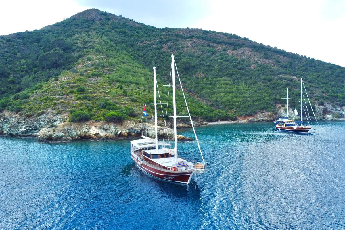 Bluefest, a Gulet sailboat at Fethiye, Turkey