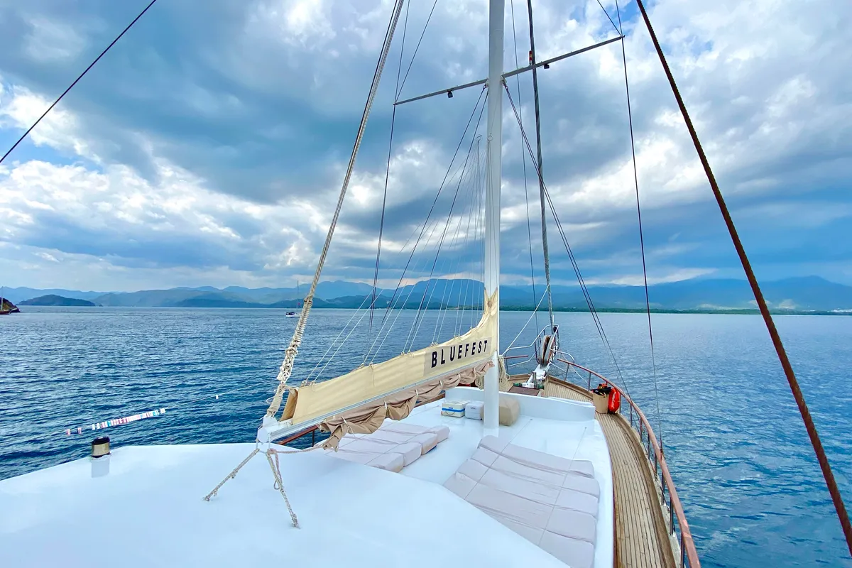 Bluefest, a Gulet sailboat at Fethiye, Turkey