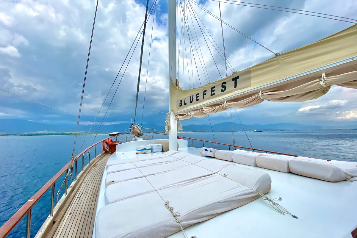 Bluefest, a Gulet sailboat at Fethiye, Turkey