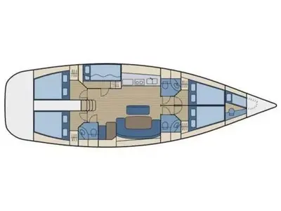 Fairy, a Beneteau Cyclades 50.5 sailboat at Athens, Greece