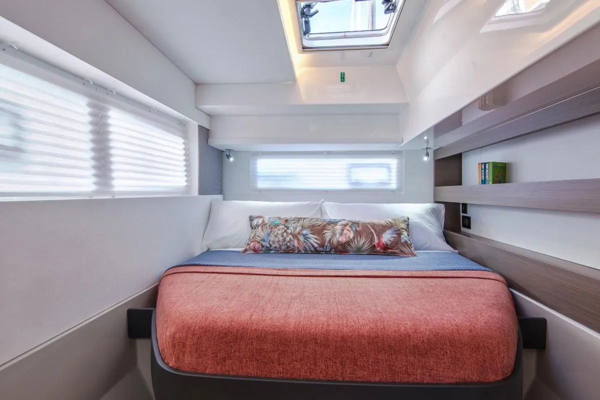 Cabin on Moorings 4200/3 Club, a Leopard 42 catamaran at Road Town, British Virgin Islands
