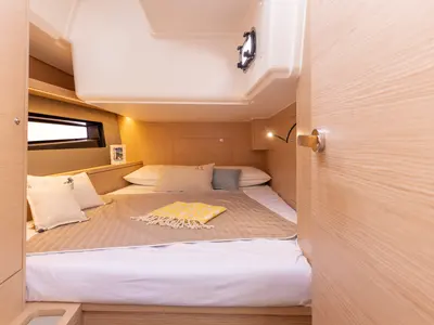 Cabin on Sunsail 41.3 Premium Plus, a Dufour 41 sailboat at Municipal Unit of Lefkada, Greece