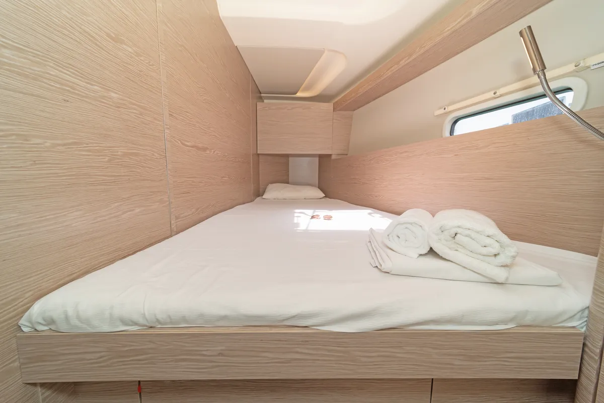 Cabin on Triton, a Hanse 458 sailboat at Municipal Unit of Rhodes, Greece