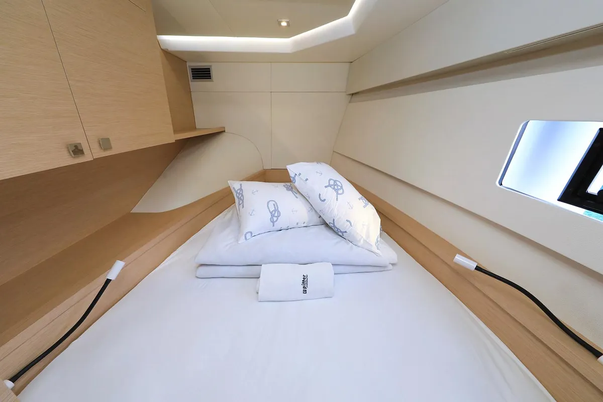 Cabin on Marlie, a Fountaine Pajot MY 37 catamaran at Grad Trogir, Croatia