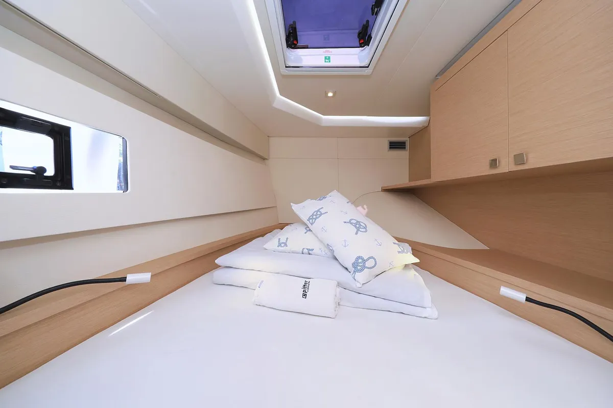 Head on Marlie, a Fountaine Pajot MY 37 catamaran at Grad Trogir, Croatia