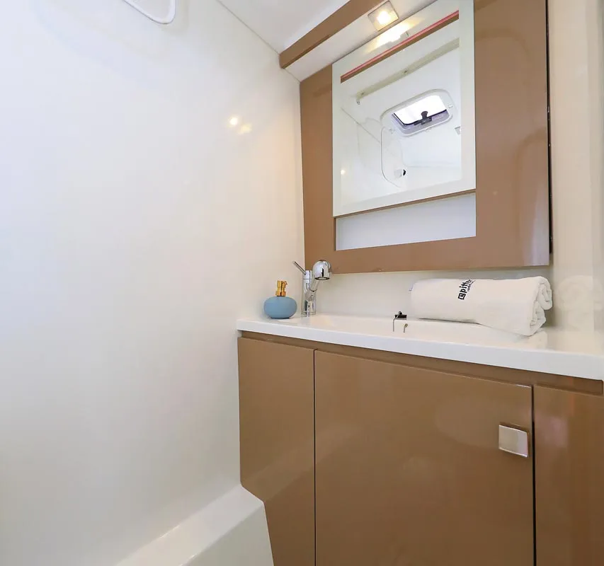 Head on Marlie, a Fountaine Pajot MY 37 catamaran at Grad Trogir, Croatia