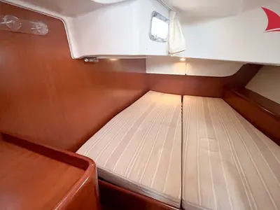 Cabin on Calypso, a Beneteau Oceanis 50 sailboat at Ajaccio, France