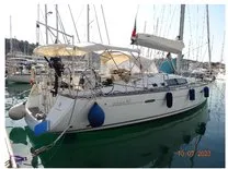 Exterior view of Calypso, a Beneteau Oceanis 50 sailboat at Ajaccio, France
