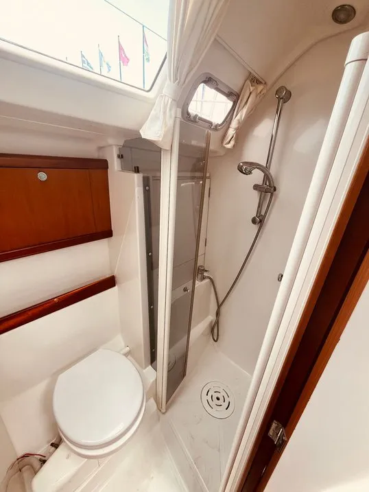 Head on Calypso, a Beneteau Oceanis 50 sailboat at Ajaccio, France