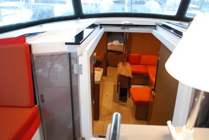 Salon of Alma, a Beneteau Oceanis 41.1 sailboat at Municipal Unit of Ellomenos, Greece