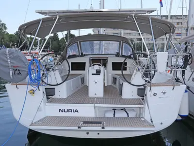 Nuria, a Jeanneau Sun Odyssey 415 sailboat at Grad Pula, Croatia