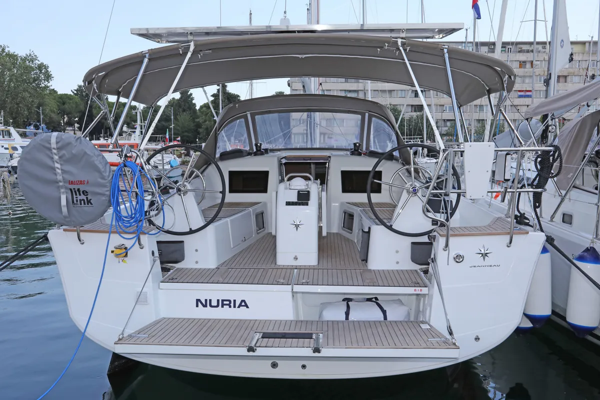 Nuria, a Jeanneau Sun Odyssey 415 sailboat at Grad Pula, Croatia