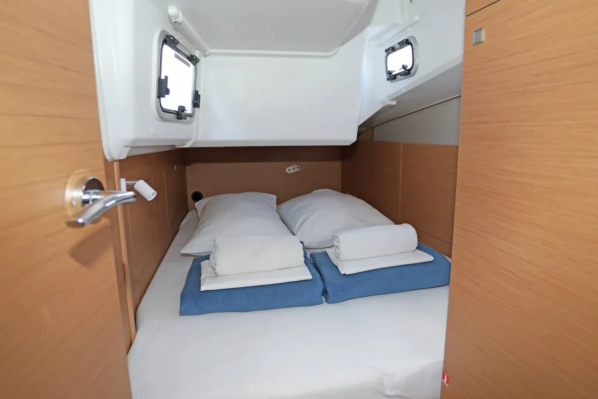Nuria, a Jeanneau Sun Odyssey 415 sailboat at Grad Pula, Croatia