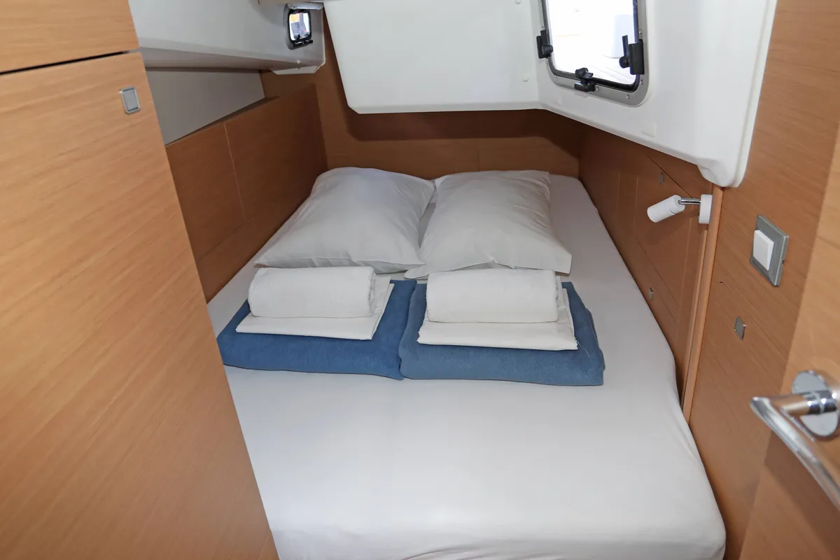 Nuria, a Jeanneau Sun Odyssey 415 sailboat at Grad Pula, Croatia