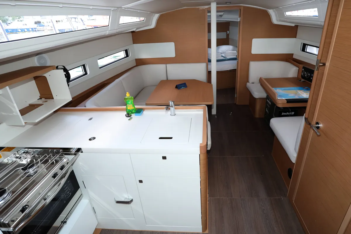Nuria, a Jeanneau Sun Odyssey 415 sailboat at Grad Pula, Croatia