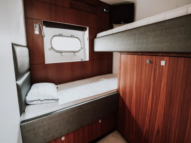 Cabin on Marita, a Sunseeker 64 motor yacht at Seget Donji, Croatia