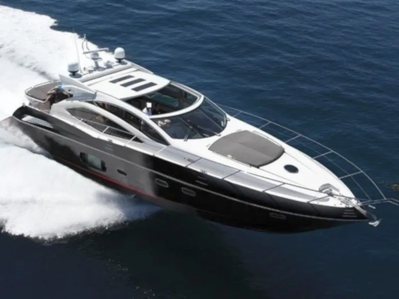 Exterior view of Marita, a Sunseeker 64 motor yacht at Seget Donji, Croatia