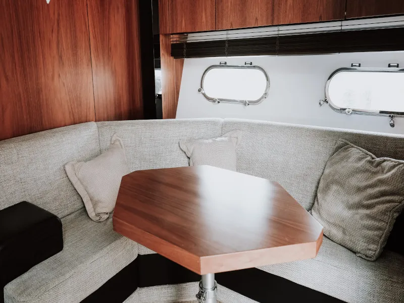 Salon of Marita, a Sunseeker 64 motor yacht at Seget Donji, Croatia