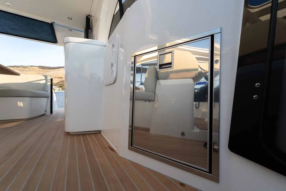 Holly Four, a Beneteau Gran Turismo 45 motor yacht at Grad Šibenik, Croatia
