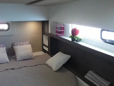 Cabin on ORION, a Nautitech 40 Open catamaran at Pula, Croatia