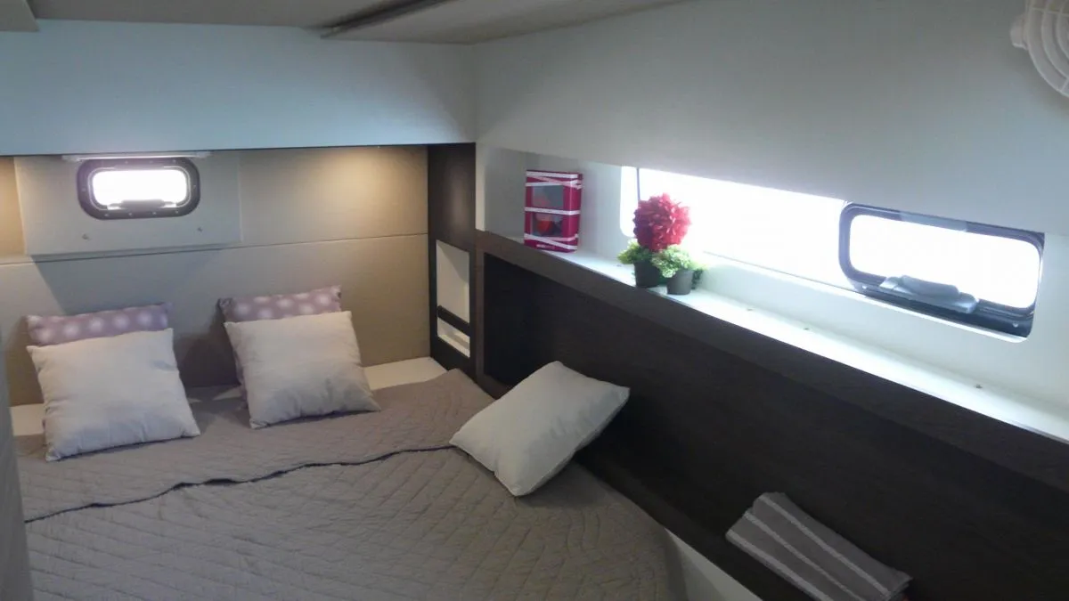Cabin on ORION, a Nautitech 40 Open catamaran at Pula, Croatia